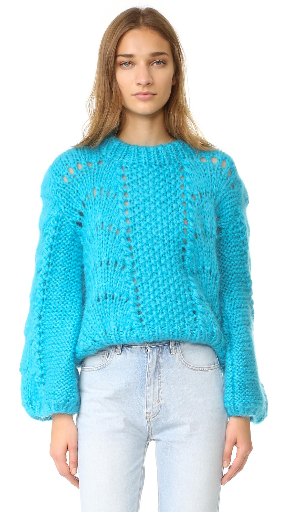 Blue store mohair sweater